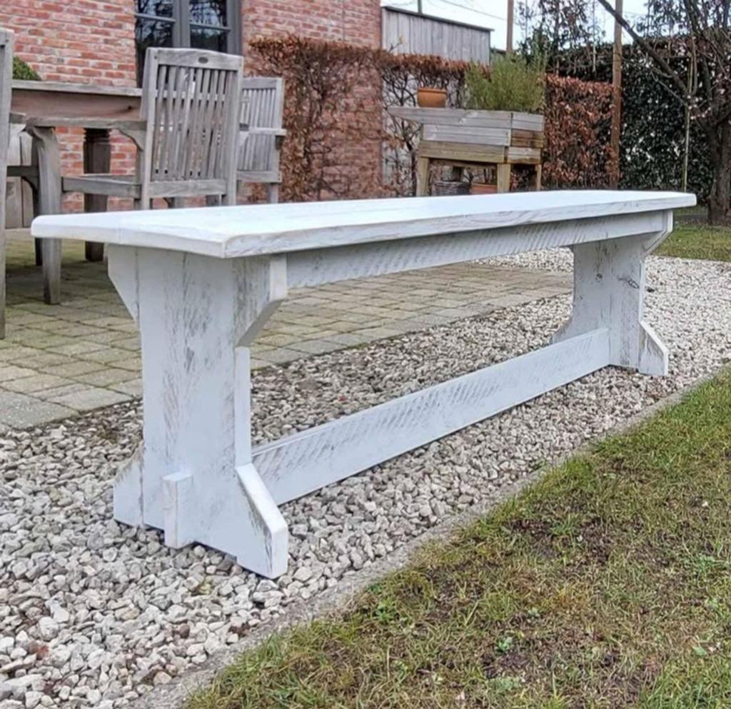 STEIGERHOUTEN BANK, Ophalen, Zo goed als nieuw, Hout