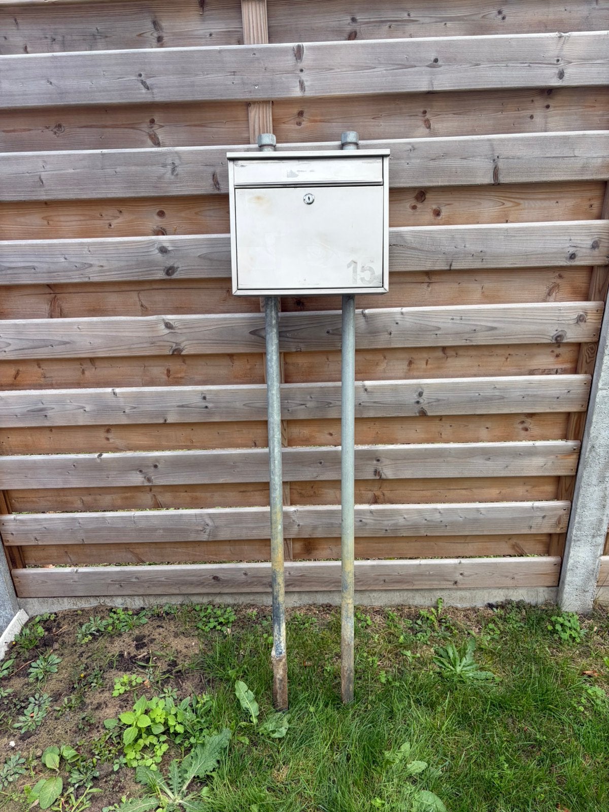Brievenbus met palen, Jardin & Terrasse, Enlèvement, Utilisé, Sur pied