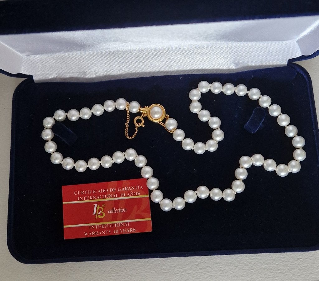 Parel ketting, Verzenden, Nieuw, Wit, Met hanger