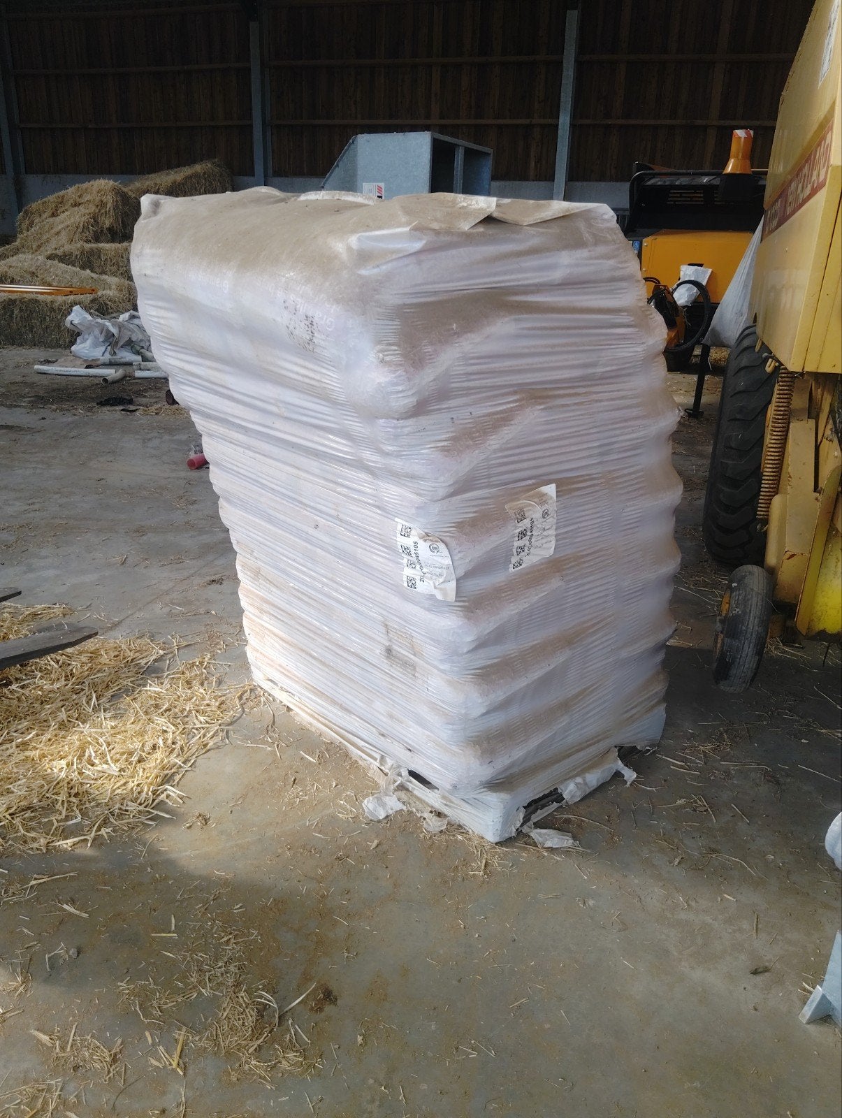 Palette de pellet, Enlèvement