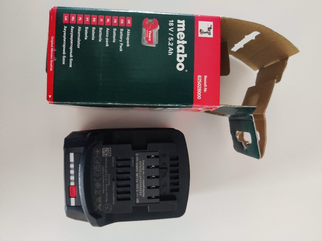 Batterie METABO Li-Power 18V / 5,2 A.h., Enlèvement ou Envoi, Neuf