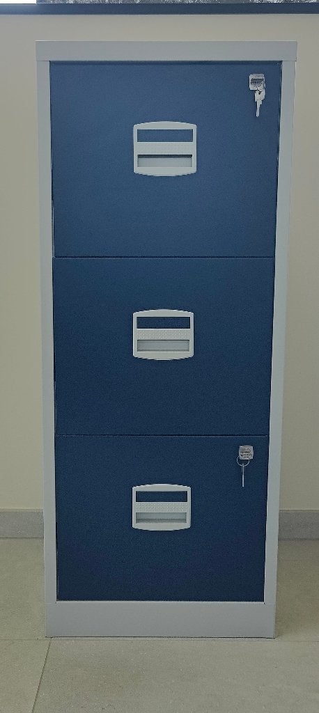 Metalen hangmappenkast – 3 lades – afsluitbaar, Huis en Inrichting, Kasten | Ladekasten, Ophalen, Minder dan 50 cm, 100 tot 150 cm