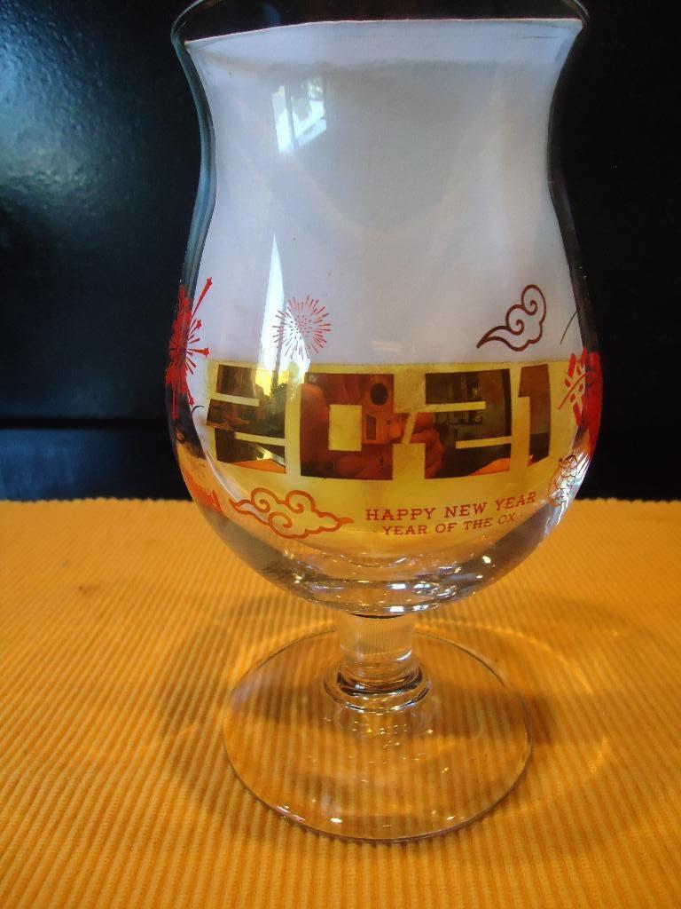 Duvel-Moortgat : Chinees Nieuwjaar 2021 Os duvelglas 33cl, Verzamelen, Biermerken, Ophalen of Verzenden, Nieuw, Glas of Glazen