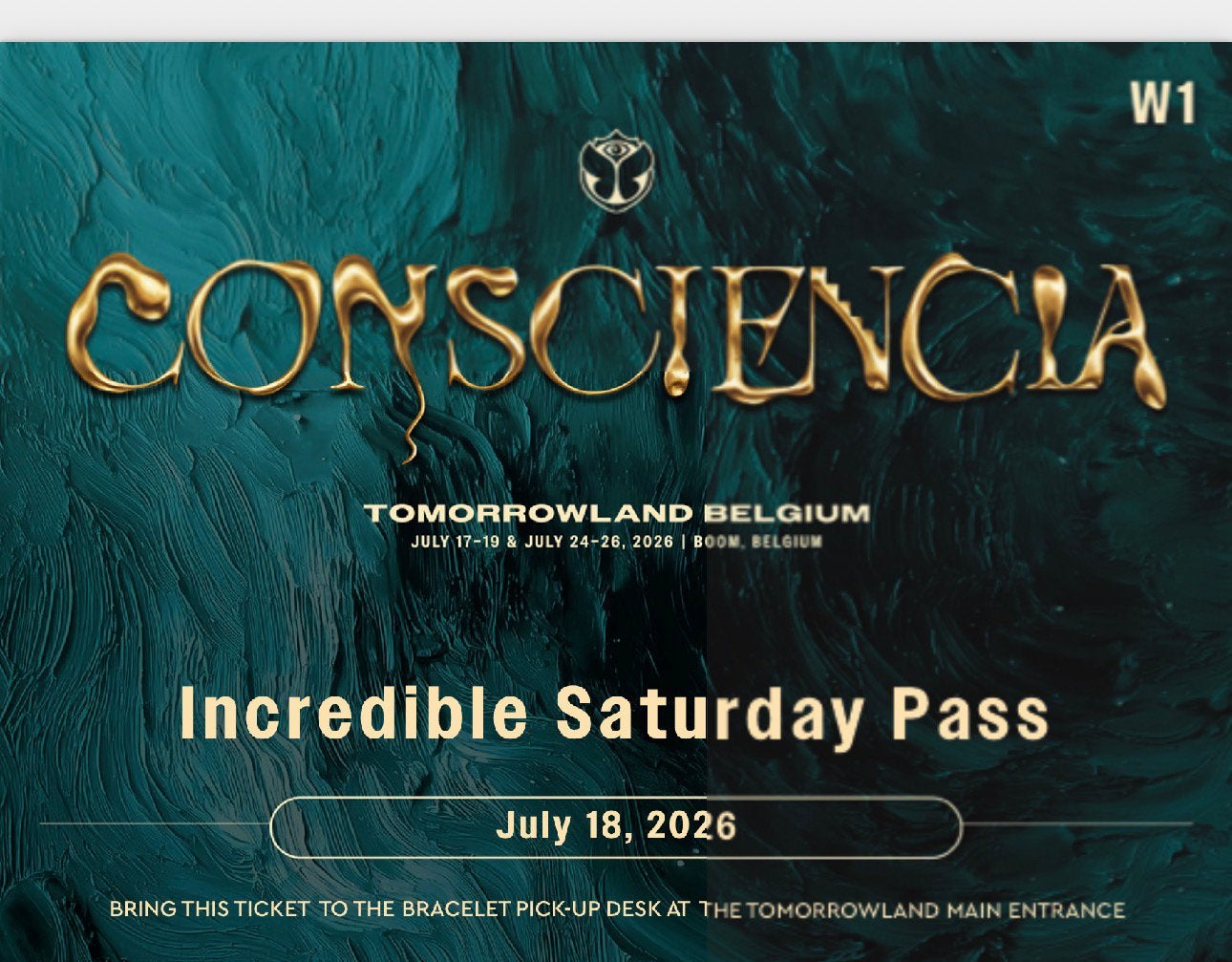 Tomorrowland ticket
