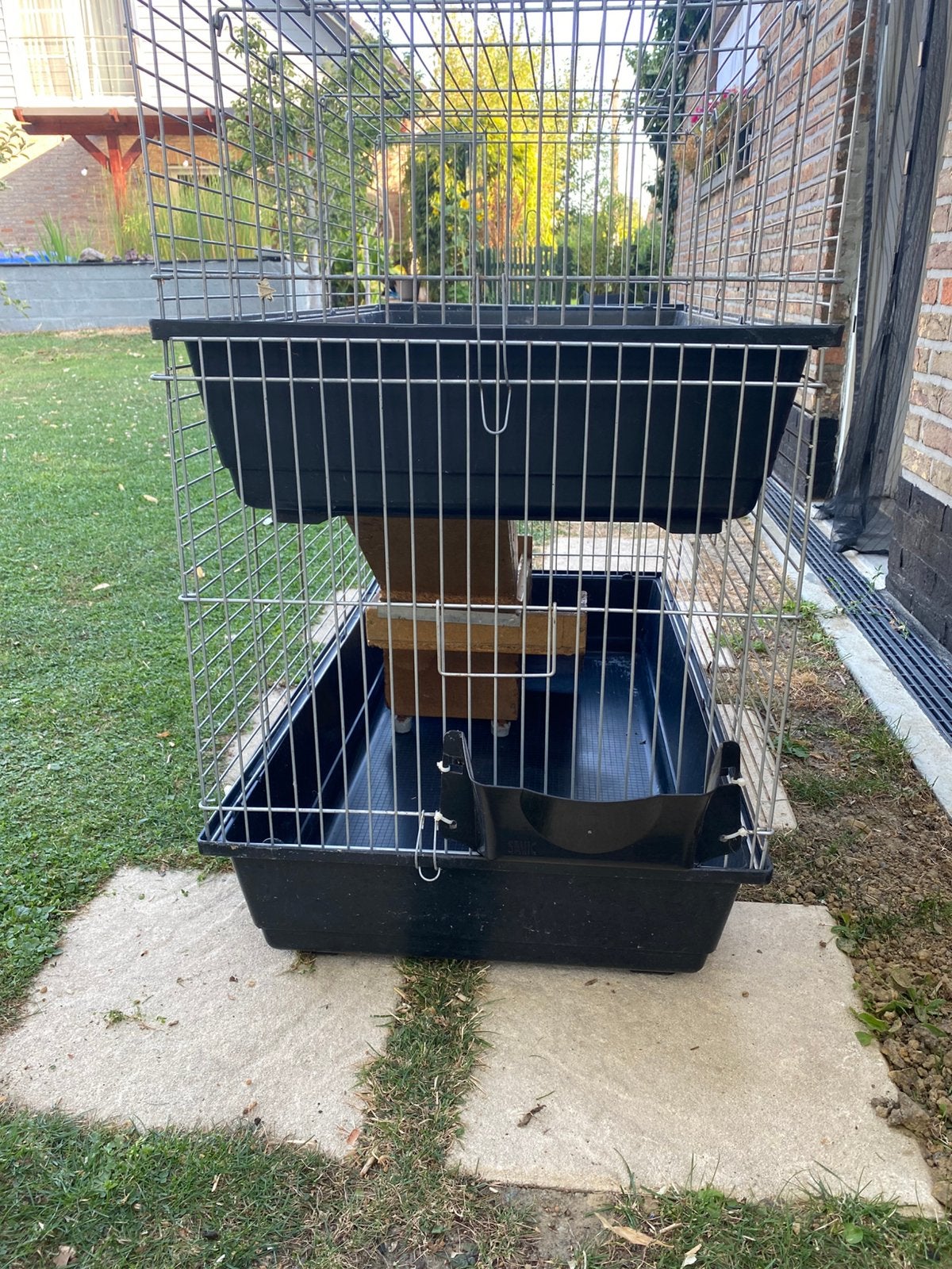 Dubbel cavia of konijnen kooi, Dieren en Toebehoren, Ophalen, Gebruikt, Kooi, Cavia