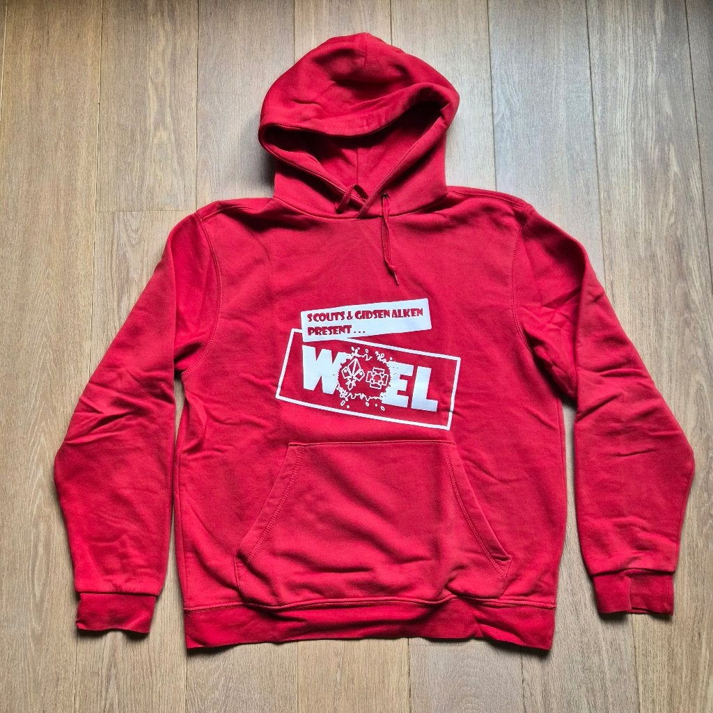 Hoodie 'Woel', maat M, Kleding | Dames, Ophalen of Verzenden, Zo goed als nieuw, Maat 38/40 (M), Rood