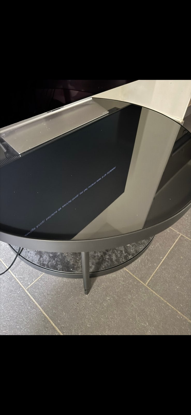 IKEA FRÖTORP zwarte salontafel - marmerlook, Ophalen, Zo goed als nieuw
