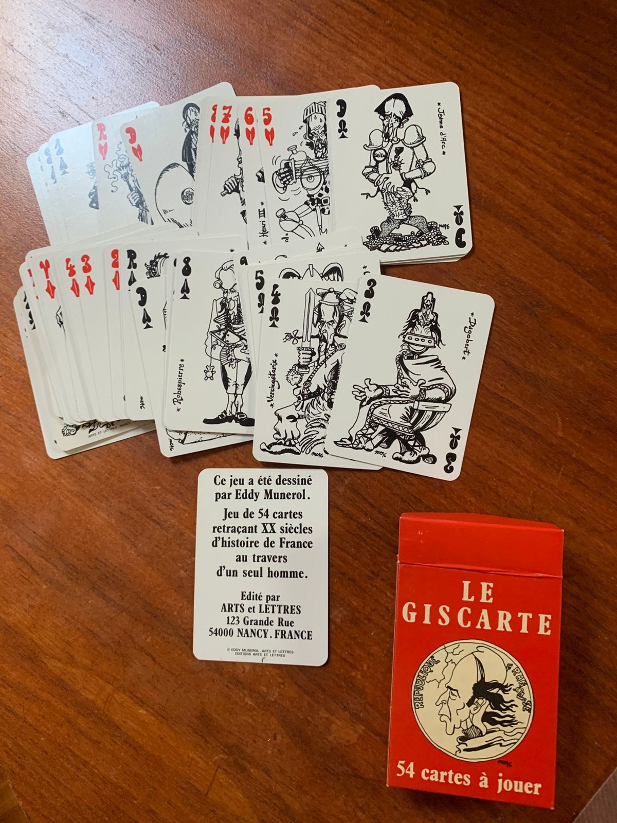 Speelkaarten 1976 Le Giscarte