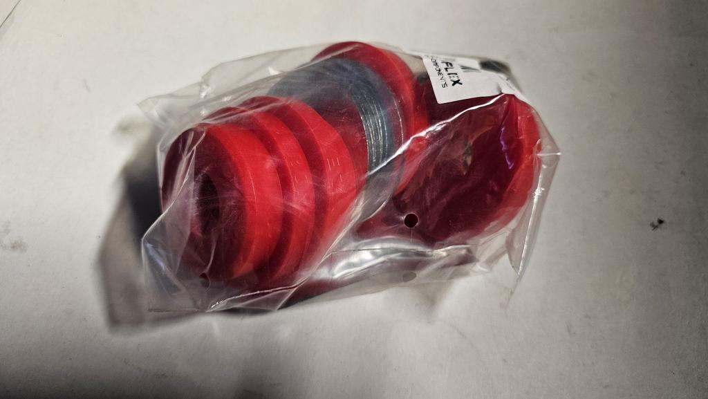 Strongflex draagarm rubber set voorzijde gebogen boven Rood, -, Nieuw, Ophalen of Verzenden, -