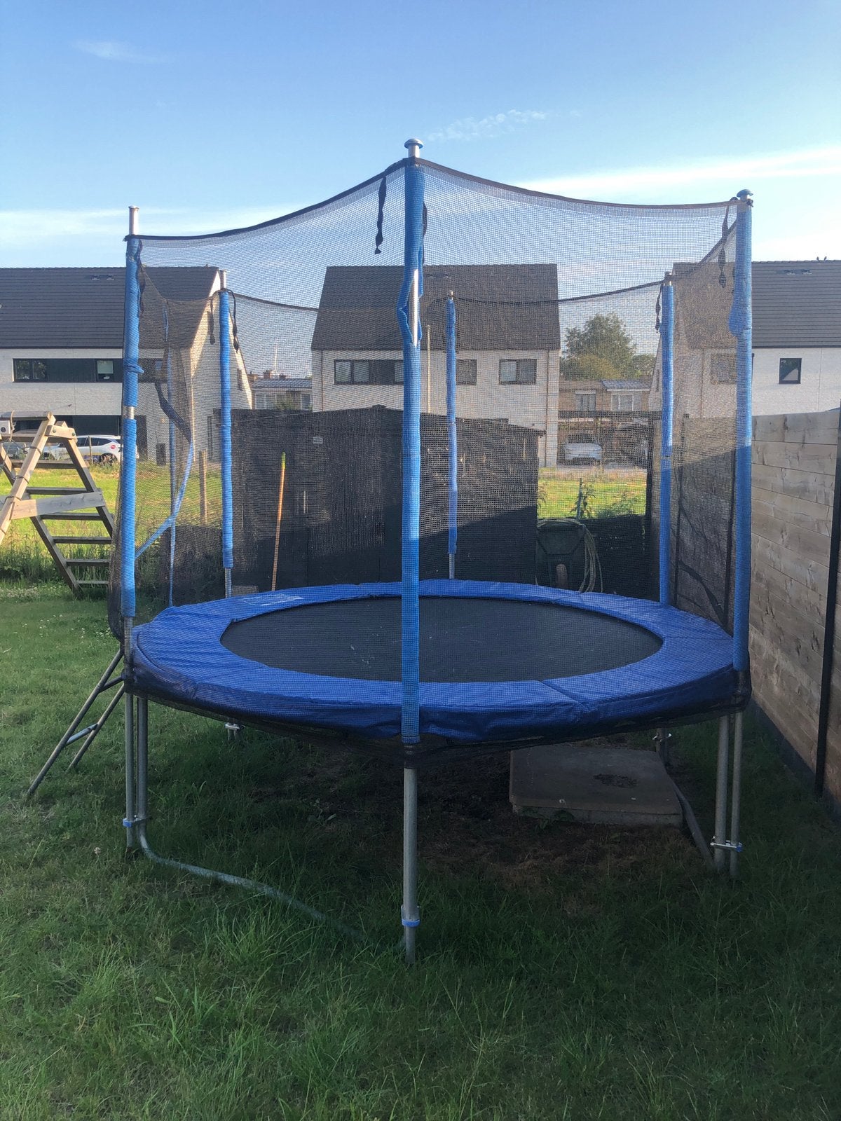 Trampoline 244cm in goede staat, Ophalen, Gebruikt