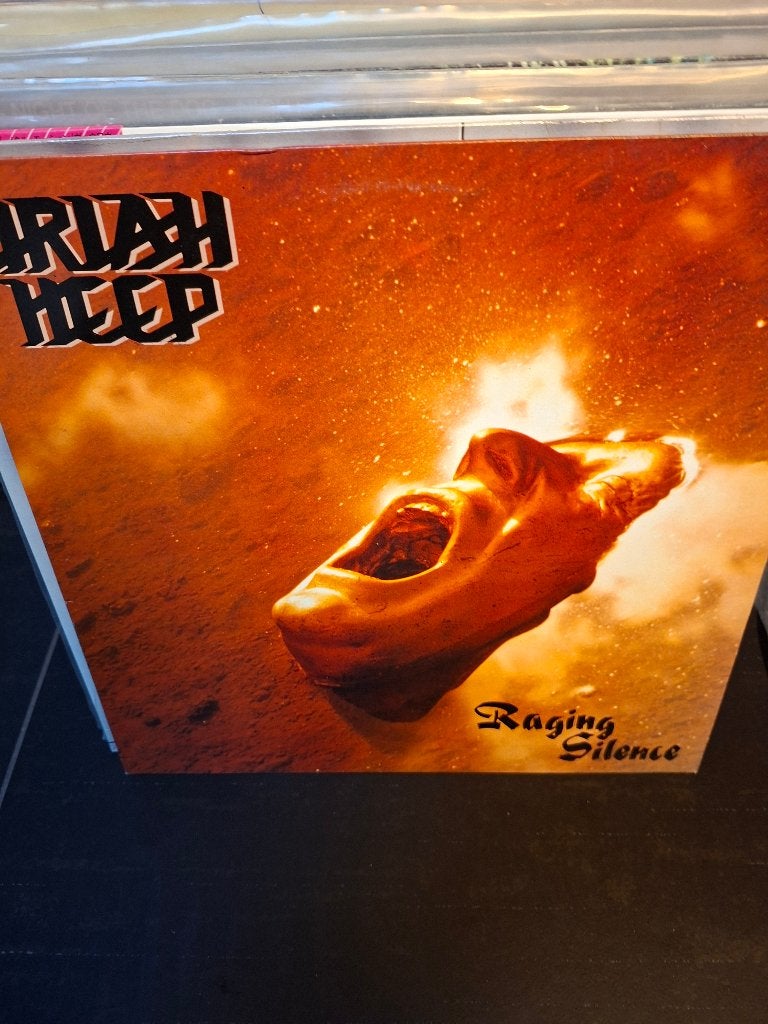 lp - uriah heep - raging silence - bak 6, Enlèvement ou Envoi, Comme neuf, Hard rock, Pochette photo