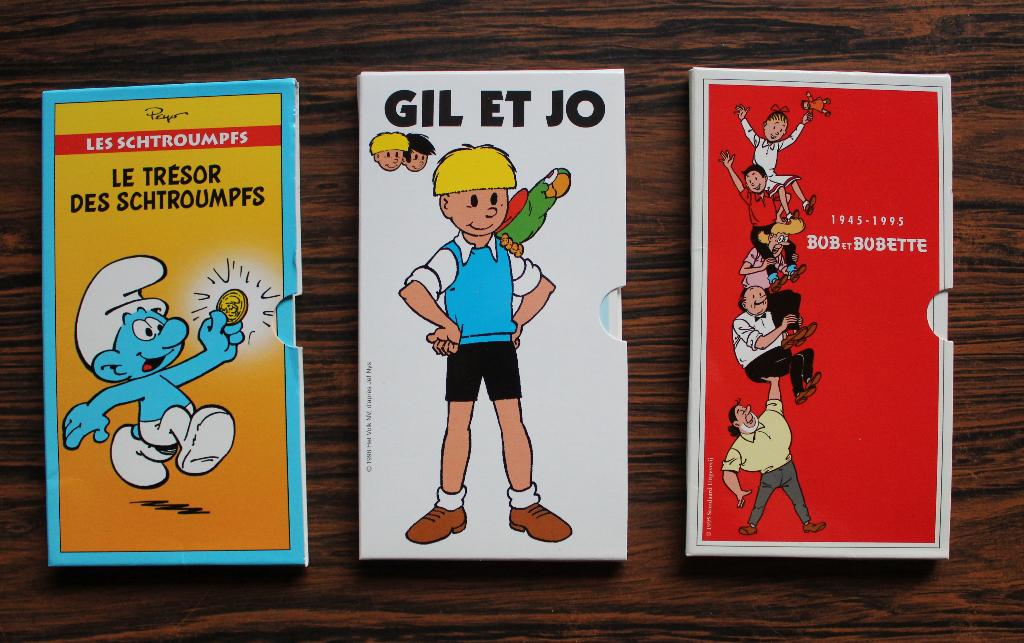 Lot van 3 stripmunten, Meerdere stripboeken, Ophalen of Verzenden, Zo goed als nieuw
