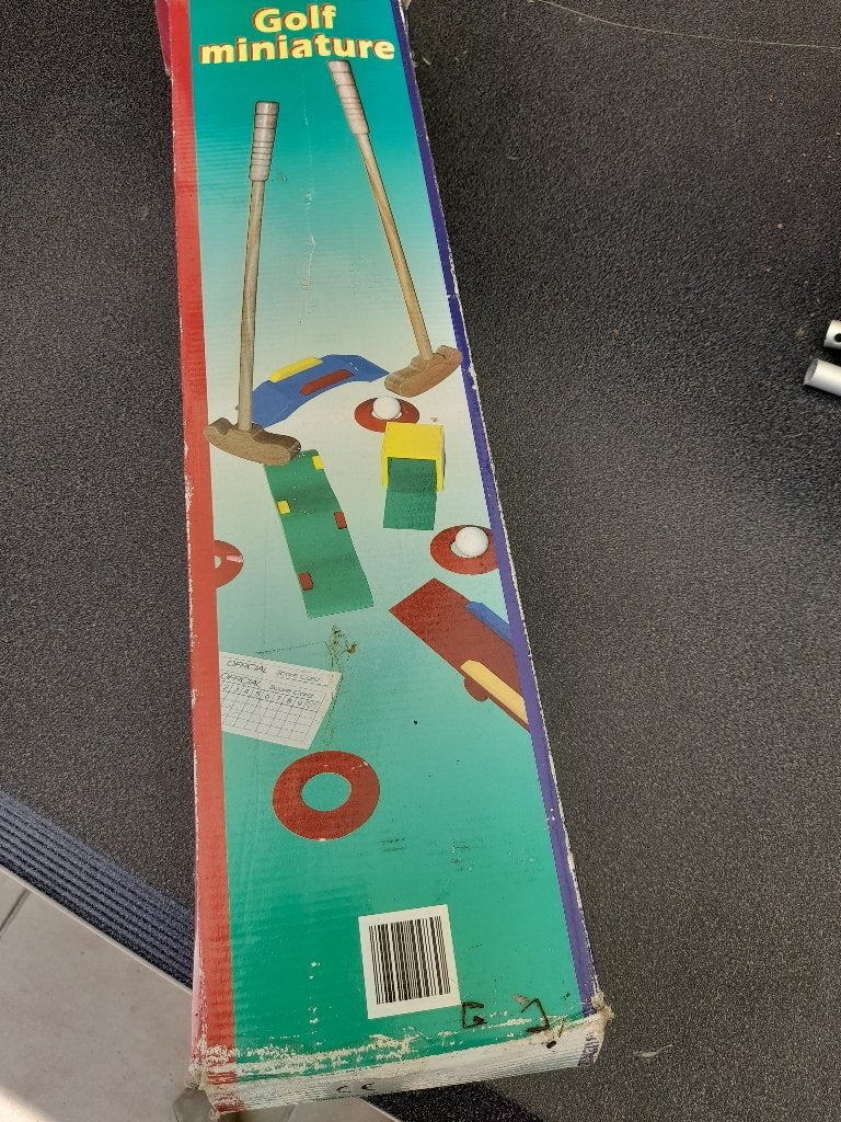Houten minigolf, Ophalen, Gebruikt
