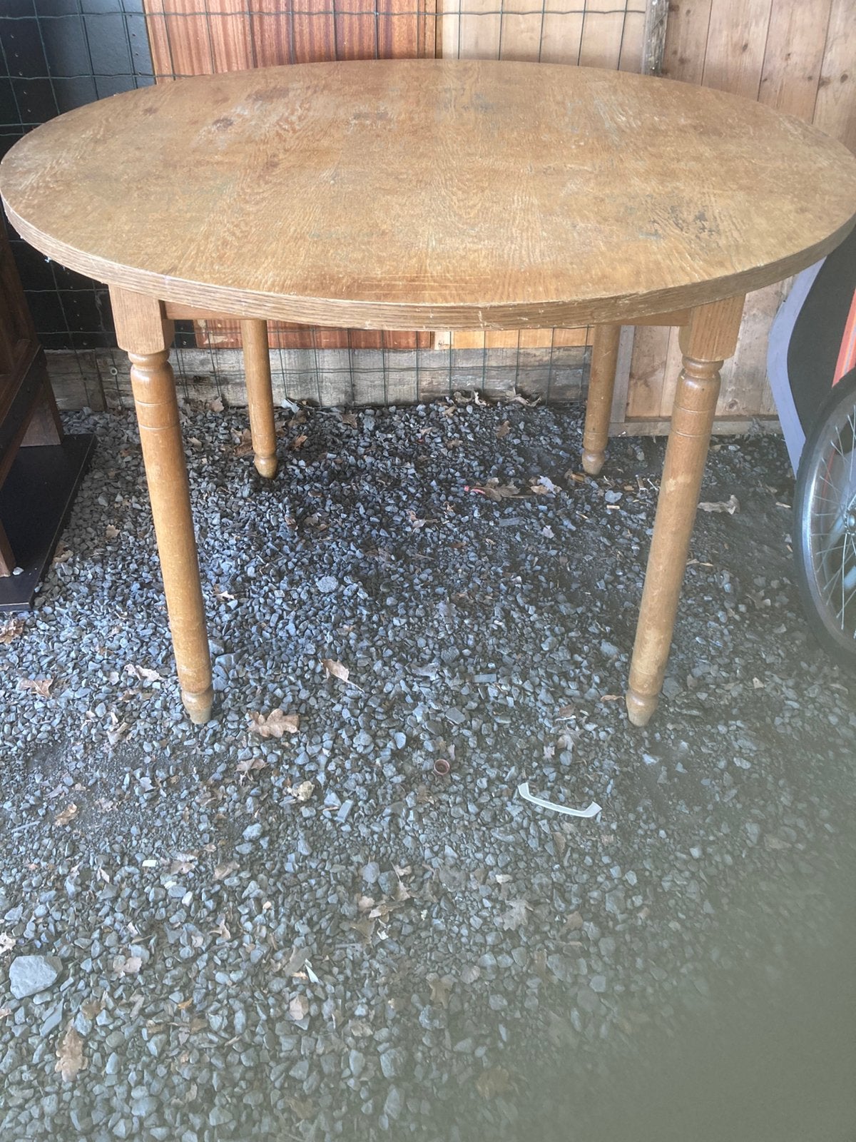 Houten ronde tafel, Huis en Inrichting, Ophalen