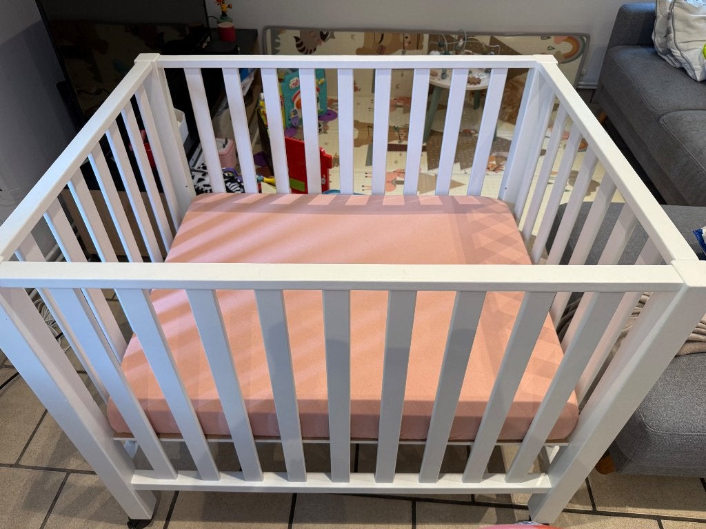Parc bébé + matelas, Enfants & Bébés, Enlèvement, Utilisé, Rectangulaire, Roulettes