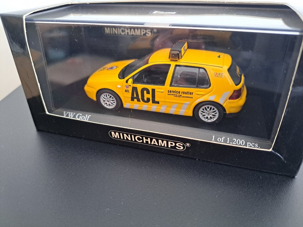 Routeur de service ACL Minichamps VW Golf 1997 1:43, Enlèvement ou Envoi, Comme neuf, Voiture, MiniChamps
