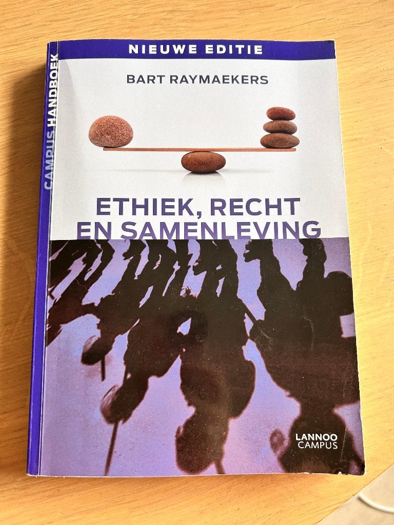 boek : Ethiek, recht en samenleving (KUL), Boeken, Ophalen of Verzenden