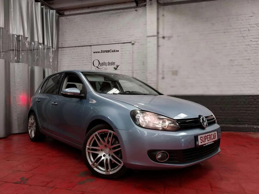 Volkswagen Golf Golf 1.4 TSI Highline * CAPT AR * JANTES * A, Auto's, Euro 5, Zwart, 4 cilinders, Blauw