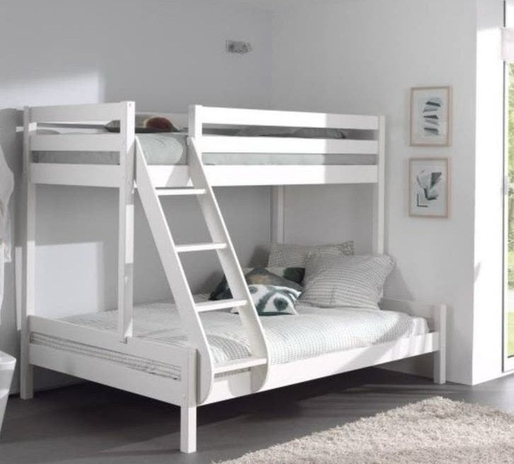 Stapelbed Wit / Bunk Bed White - Nieuw in verpakking, Huis en Inrichting, Ophalen, Minder dan 160 cm, 120 cm, 200 cm