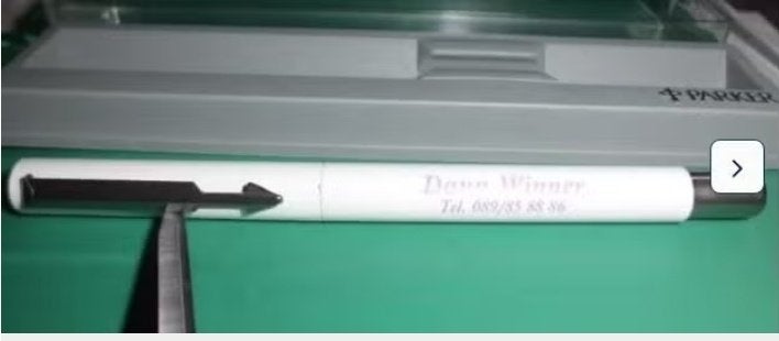 PARKER BALPEN blauw "DANA WINNER" opdruk, Verzamelen, Ophalen of Verzenden, Balpen, Parker