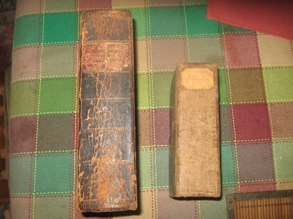 2 antieke woordenboeken Frans / nederlands 1829 en 1839, Ophalen