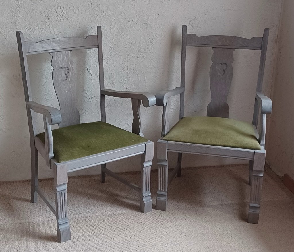 Klassieke stoel met leuning - set van 2, Huis en Inrichting, Ophalen, Gebruikt, Twee, Overige kleuren