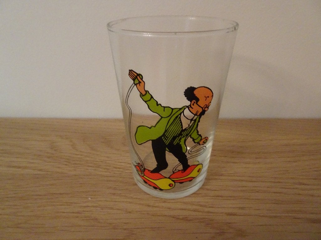 Verre Tintin - Le Professeur Tournesol, Enlèvement ou Envoi, Tintin, Comme neuf, Ustensile