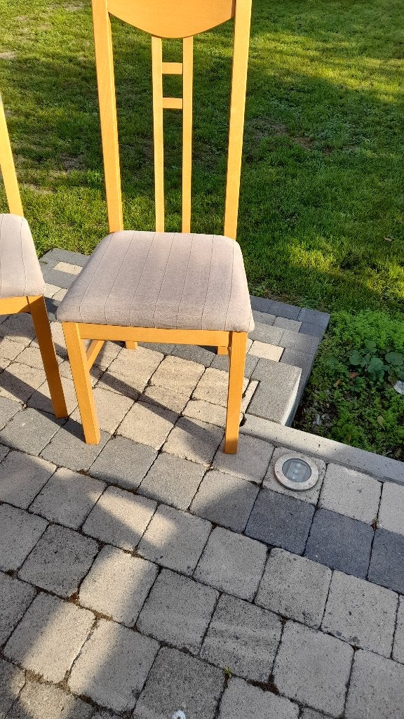 Chaises de salle à manger, Gris, Bois, Enlèvement, Utilisé