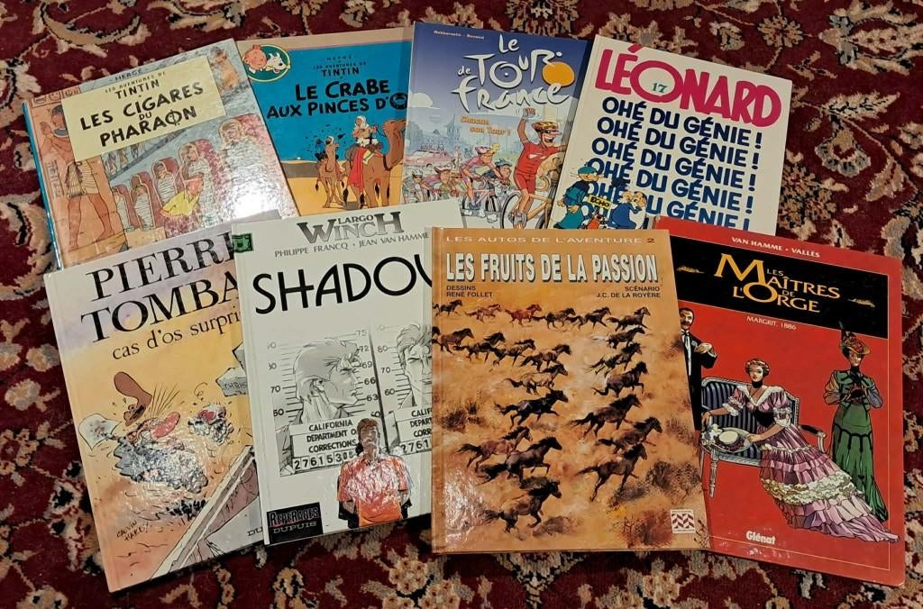 Lot de 24 anciennes BDs, Livres, Plusieurs BD, Enlèvement ou Envoi, Utilisé