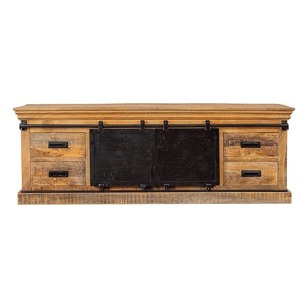 tv kast meubel mangohout, Huis en Inrichting, Ophalen, Overige materialen, Zo goed als nieuw, 200 cm of meer