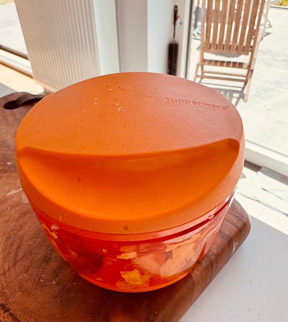Coupe-oignons Tupperware, Enlèvement, Utilisé, Orange