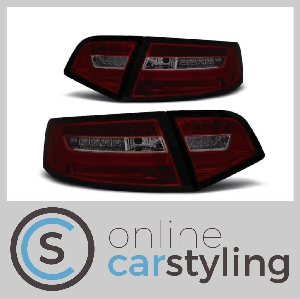 LED Achterlichten Audi A6 C6 Sedan Rood Smoke Lightbar Desig, Neuf, -, Audi, -