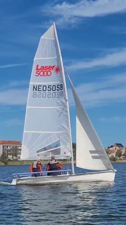 zeilboot laser 5000 skiff, Watersport en Boten, Ophalen, Laser, Fok, Laser