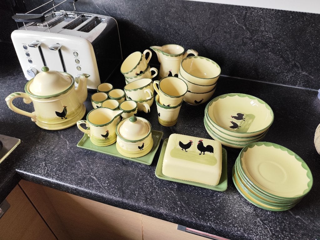 Vaisselle Zeller pour poulet et coq, Maison & Meubles, Cuisine | Vaisselle, Enlèvement, Utilisé