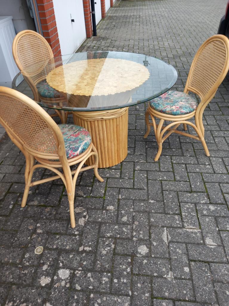 Zeer mooi rotan set, Enlèvement, Rotin, Chaise
