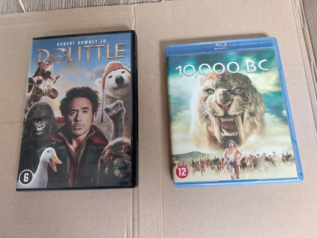 Dvd dolittle en bluray 10,000 bc, Ophalen