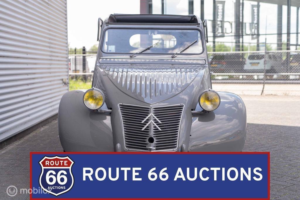 Citroën 2CV | 1953 | Route 66 Auctions, Citroën, Zwart, Bedrijf, Handgeschakeld