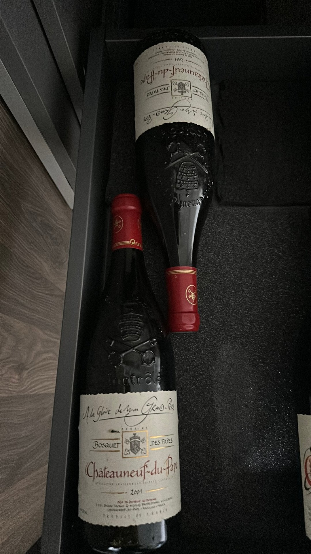 2 flessen Châteauneuf-du-pape - Bosquet des Papes - 2091, Collections, Vins, Neuf, Pleine, Enlèvement, Vin rouge
