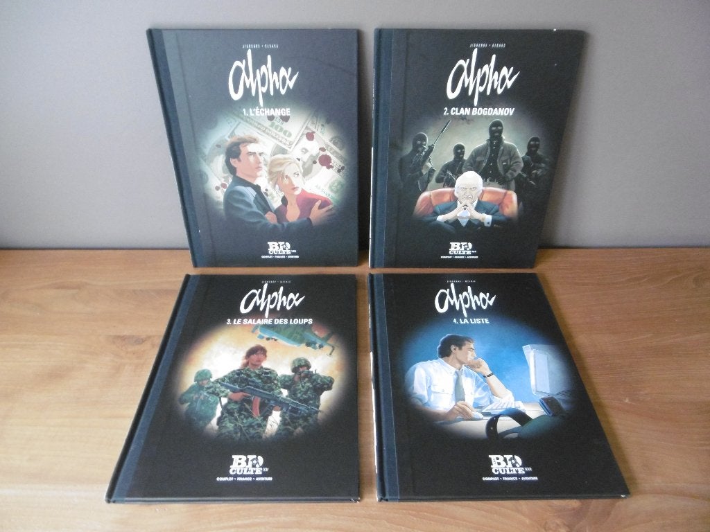 Collection BD Culte : les 4 volumes Alpha, Enlèvement ou Envoi