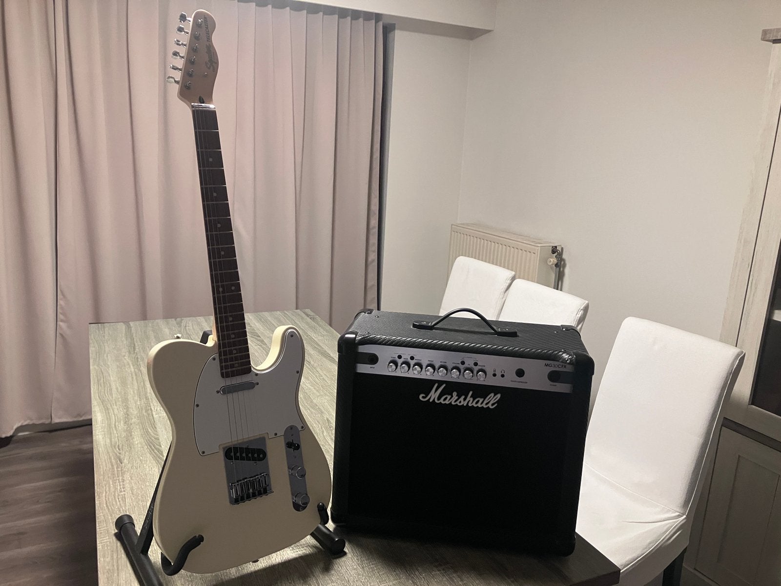 Squier Telecaster Affinity z.g.a.n, Musique & Instruments, Instruments à corde | Guitares | Électriques, Neuf, Fender, Avec ampli