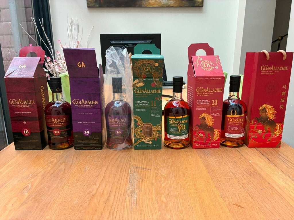 GlenAllachie Zodiac Series – Set van 4 Bijzondere Lim. Rel., Autres régions, Pleine, Comme neuf, Enlèvement