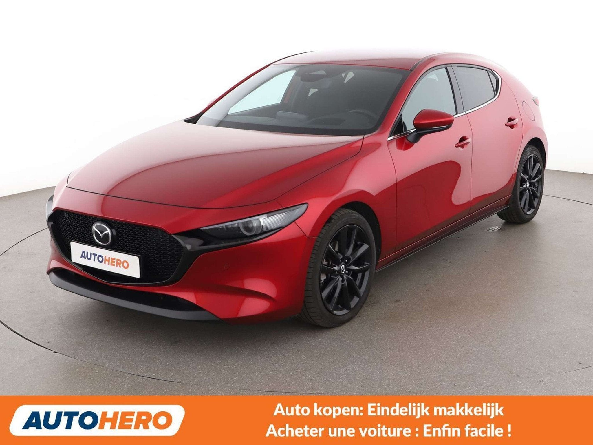 Mazda 3 2.0 Skyactiv-X Mild-Hybrid Exclusive-Line, Autos, Rouge, Achat, Euro 6, Ordinateur de bord