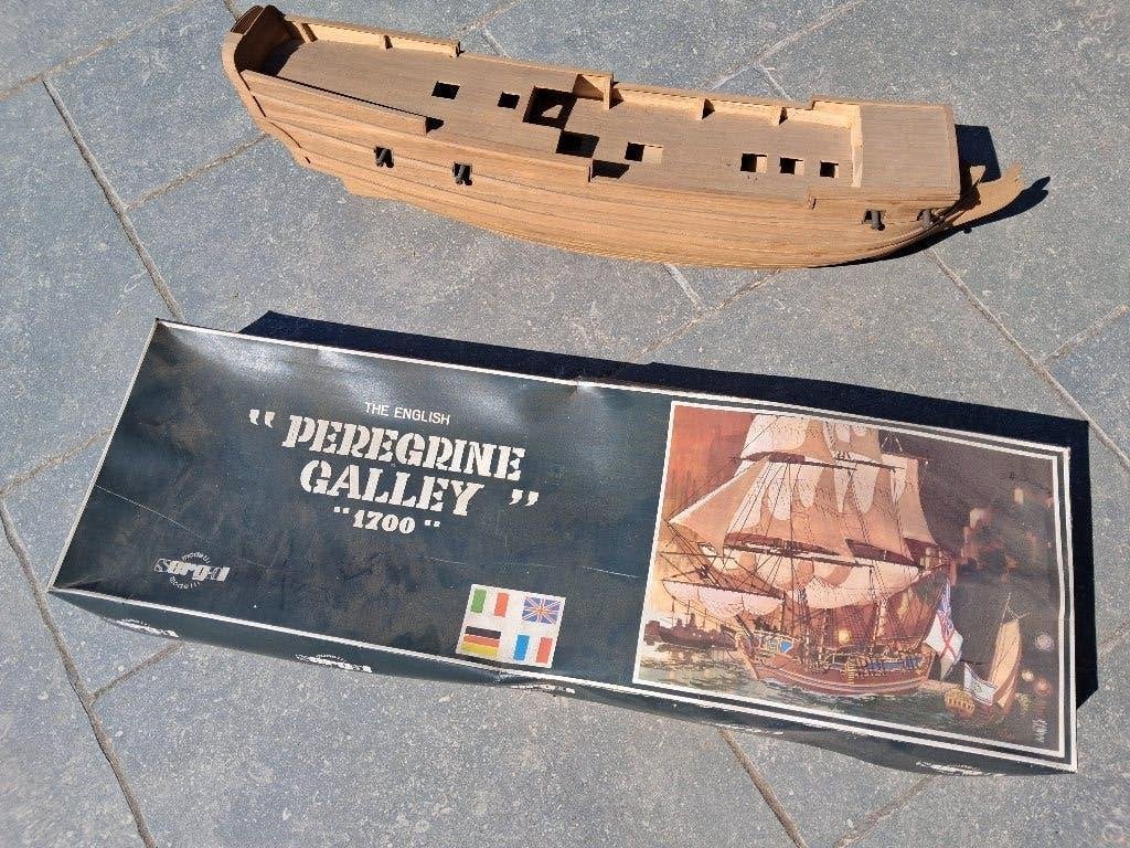 The English Peregrine Galley 1700, Hobby en Vrije tijd, Modelbouw | Boten en Schepen, Ophalen of Verzenden, Gebruikt, 1:50 tot 1:200