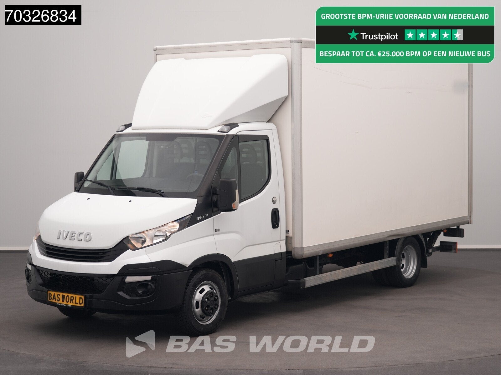 Iveco Daily 35C14 Laadklep Bakwagen Airco Cruise Euro6 Meube, Auto's, 2965 kg, Stof, Gebruikt, Euro 6
