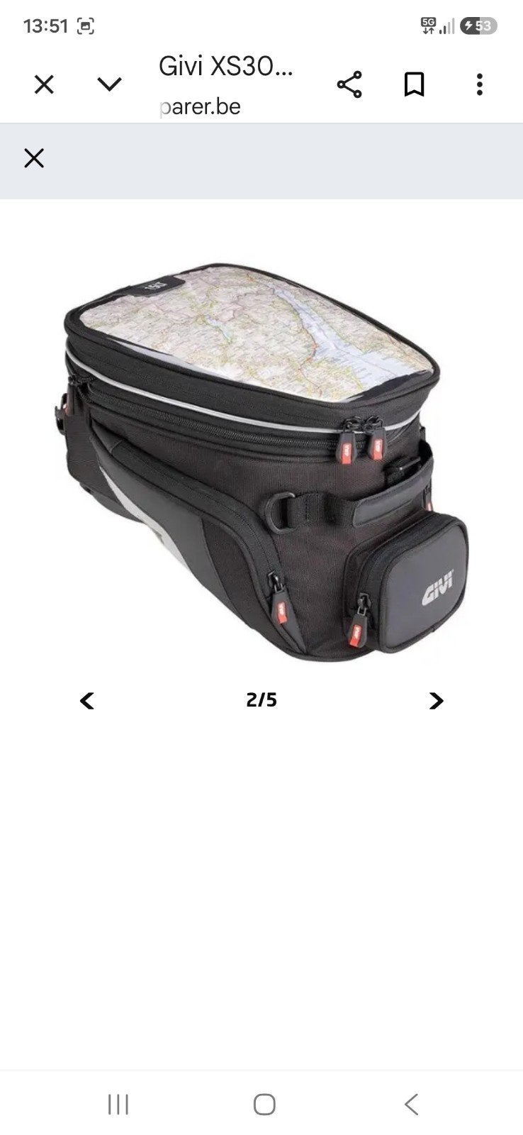 Sac de Réservoir (neuf)Givi Tanklock, Enlèvement
