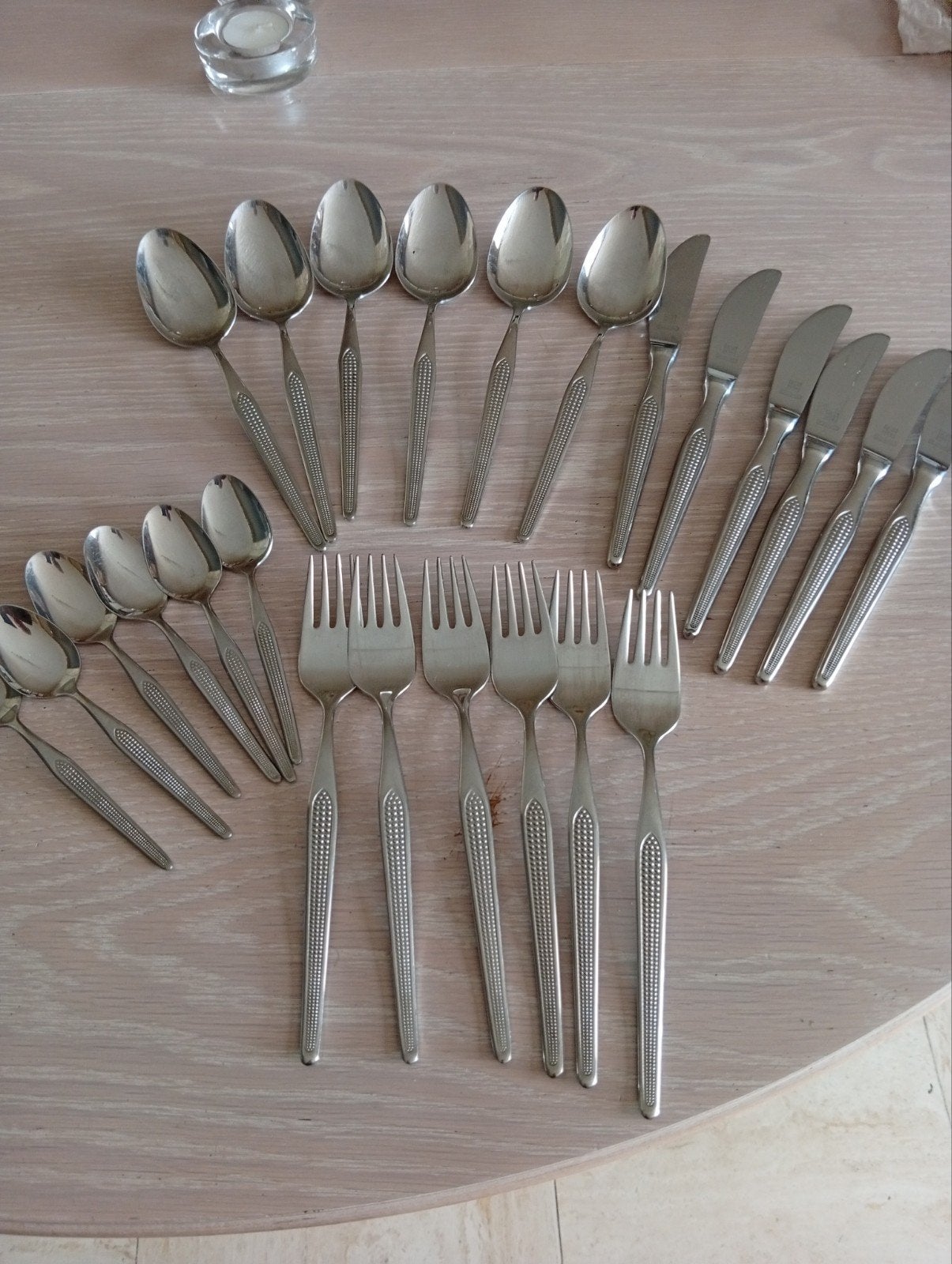 set de couvert de table, Enlèvement