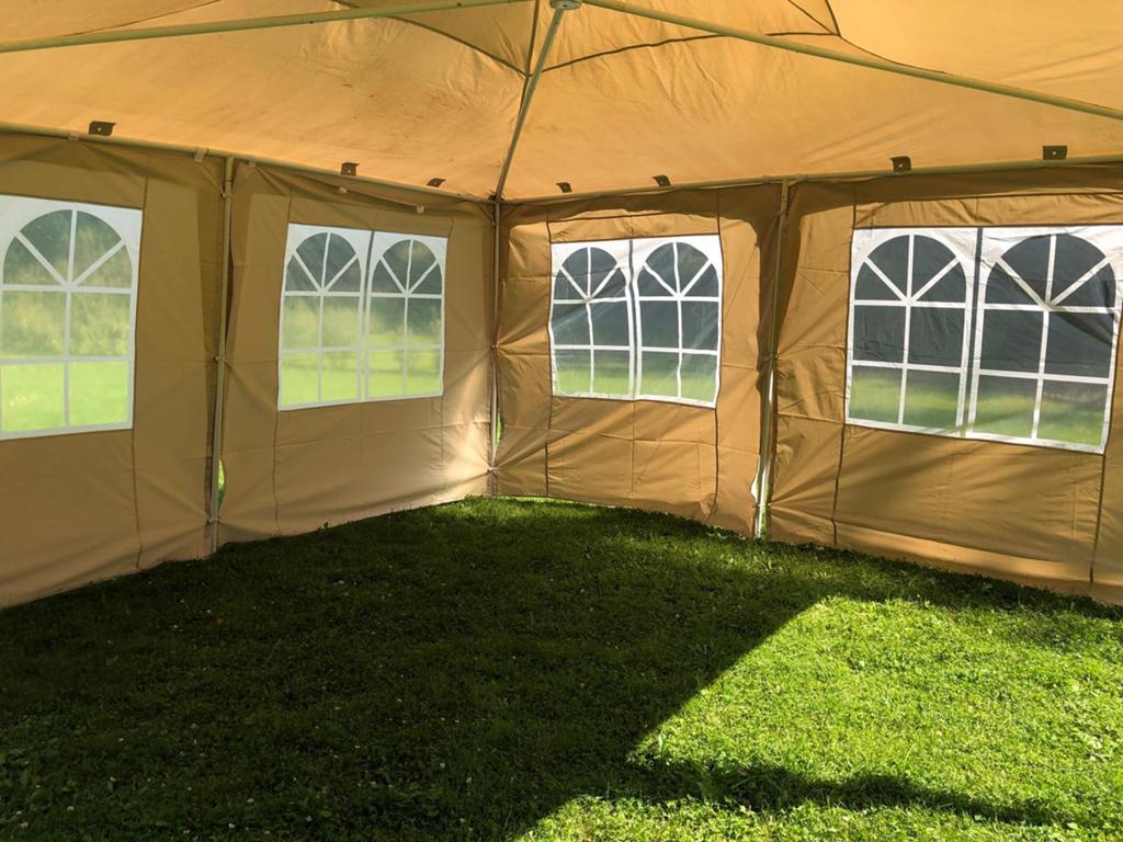 2 pagode tenten 4m x 4m, Tuin en Terras, Ophalen, Gebruikt, 4 tot 6 meter, Pagodetent