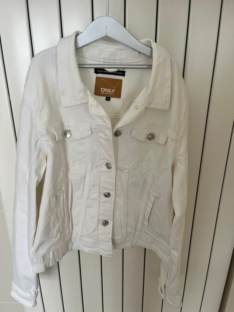 Jeans jasje Only, Ophalen, Zo goed als nieuw, Maat 38/40 (M), Wit