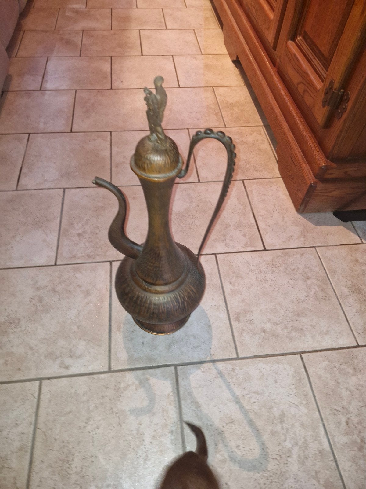 Aiguière ancienne en cuivre – Style oriental – Dragon, Enlèvement ou Envoi, Cuivre