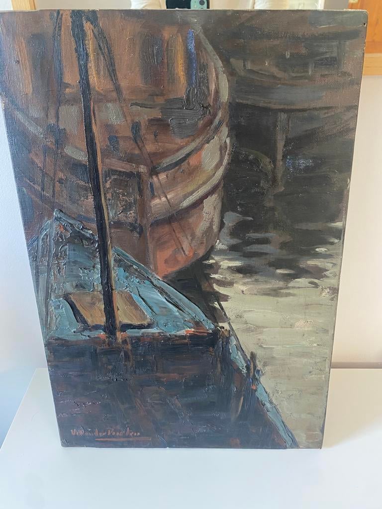 Olieverf op doek Valery Vander Poorten postimpressionist, Antiek en Kunst, Ophalen of Verzenden
